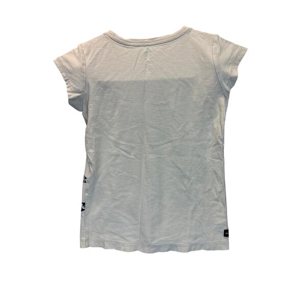 Tea Collection Girls Floral T-Shirt Top Size 6-7 Medium Short Sleeve Print Tee - Picture 2 of 7